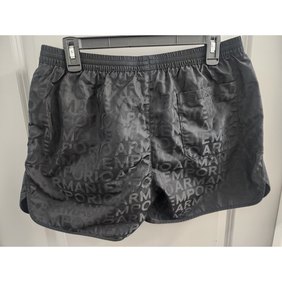 Emporio Armani Other - Emporio Armani Logo Print Mens Shorts Size 48 Beach Swim Trunks Drawstrings